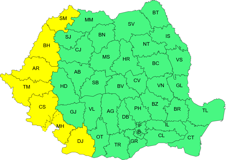 Meteo Romania Avertizări (2)